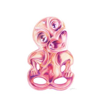 Wee Tee Rose Gold Tiki Design