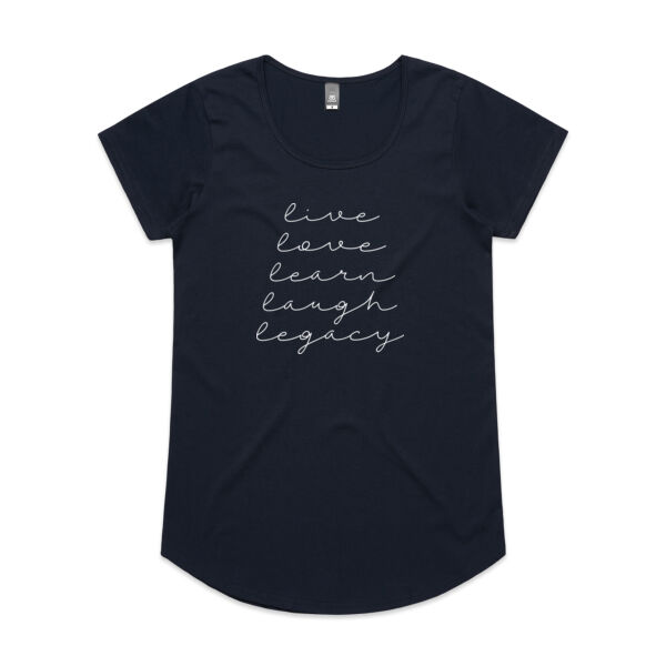 Womens Tee Navy Thumbnail